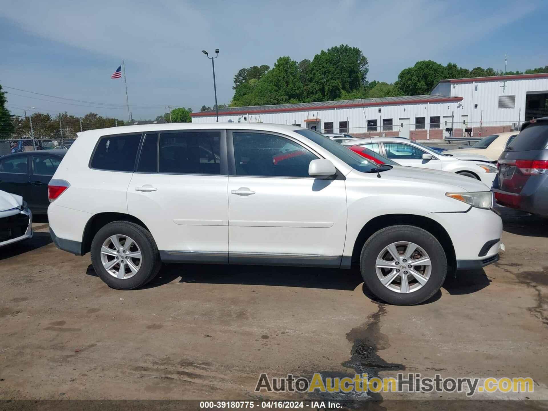 TOYOTA HIGHLANDER, 5TDZA3EH9BS013446