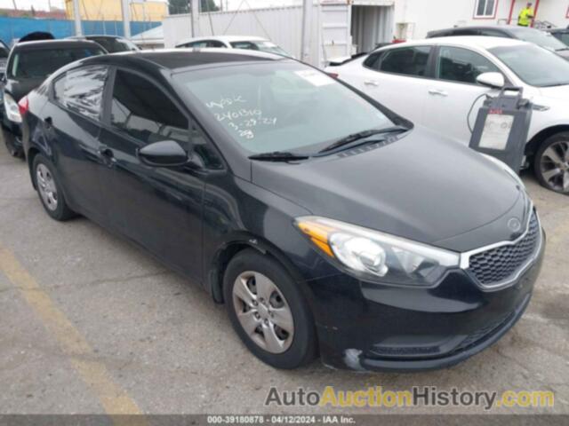 KIA FORTE LX, KNAFK4A60G5589835