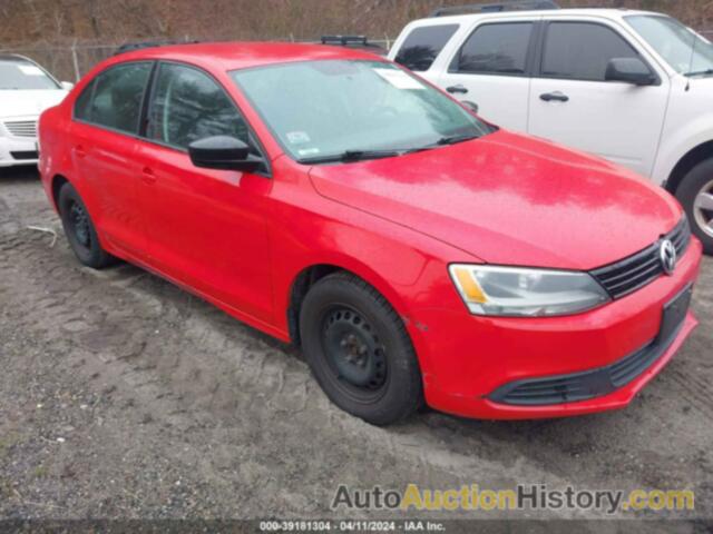 VOLKSWAGEN JETTA 2.0L S, 3VW2K7AJ9DM224449