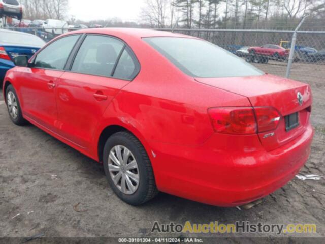 VOLKSWAGEN JETTA 2.0L S, 3VW2K7AJ9DM224449