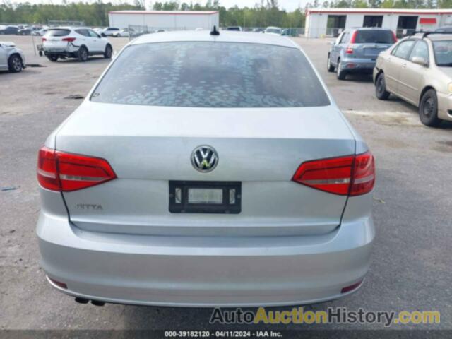 VOLKSWAGEN JETTA 2.0L S, 3VW2K7AJ8FM278747