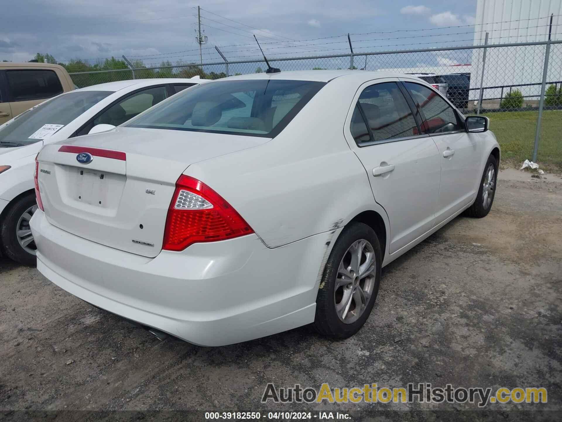 FORD FUSION SE, 3FAHP0HG4CR203127