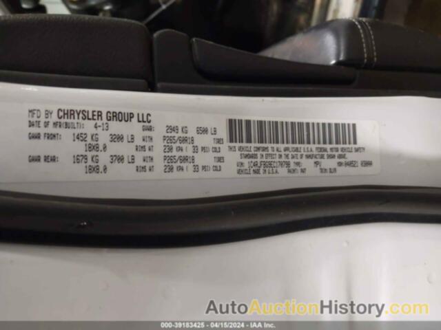 JEEP GRAND CHEROKEE LIMITED, 1C4RJFBG9EC170798