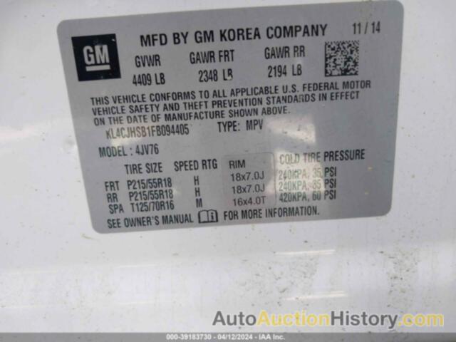 BUICK ENCORE, KL4CJHFB1FB094405