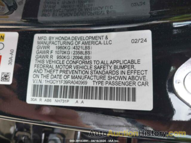 HONDA ACCORD EX, 1HGCY1F39RA040969