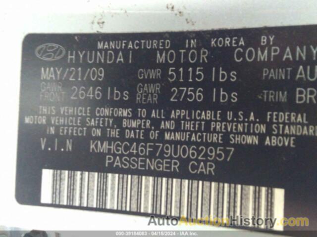 HYUNDAI GENESIS 4.6, KMHGC46F79U062957