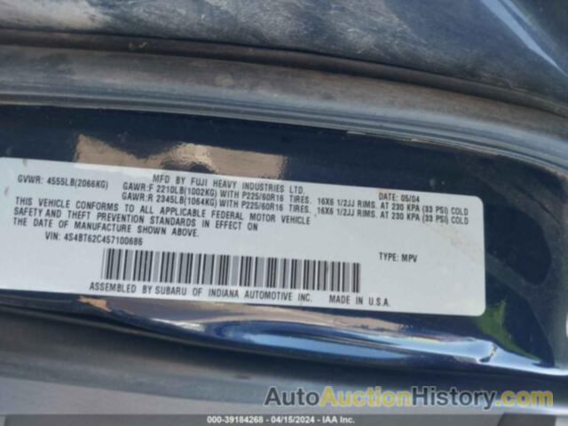 SUBARU BAJA SPORT, 4S4BT62C457100686