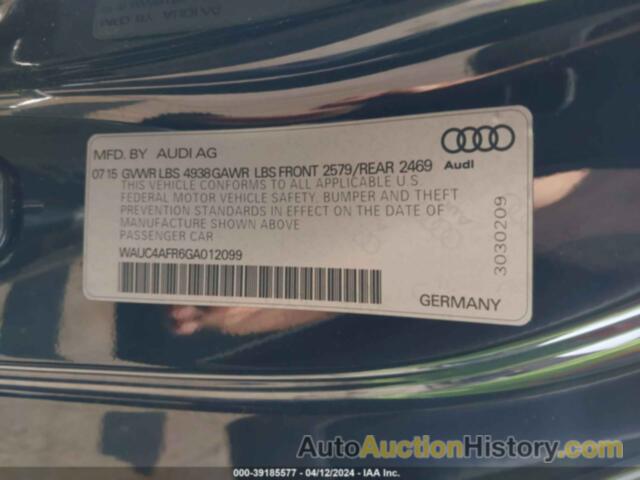 AUDI S5 3.0T PREMIUM PLUS, WAUC4AFR6GA012099