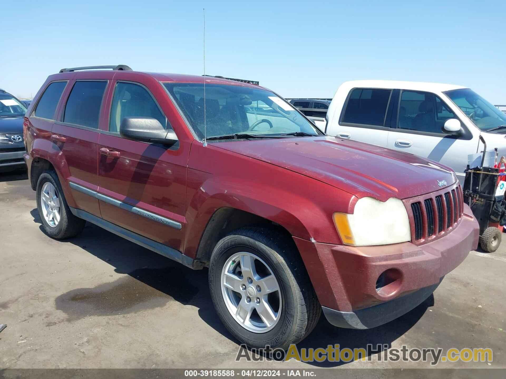 JEEP GRAND CHEROKEE LAREDO, 1J8GS48K07C569860