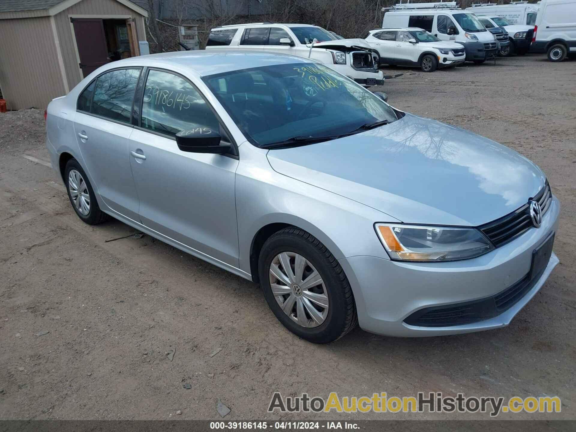 VOLKSWAGEN JETTA 2.0L S, 3VW2K7AJ2EM226514