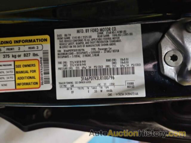 FORD FUSION SE, 3FA6P0T93LR100796