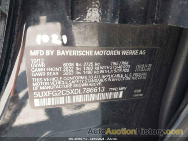 BMW X6, 5UXFG2C5XDL786613