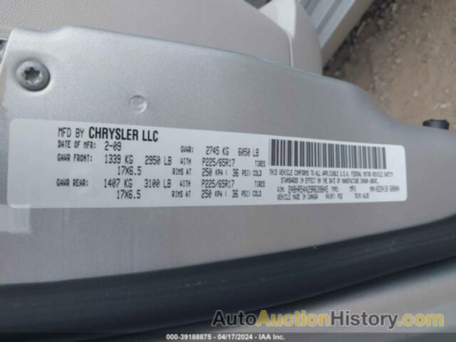 CHRYSLER TOWN & COUNTRY TOURING, 2A8HR54X29R639845