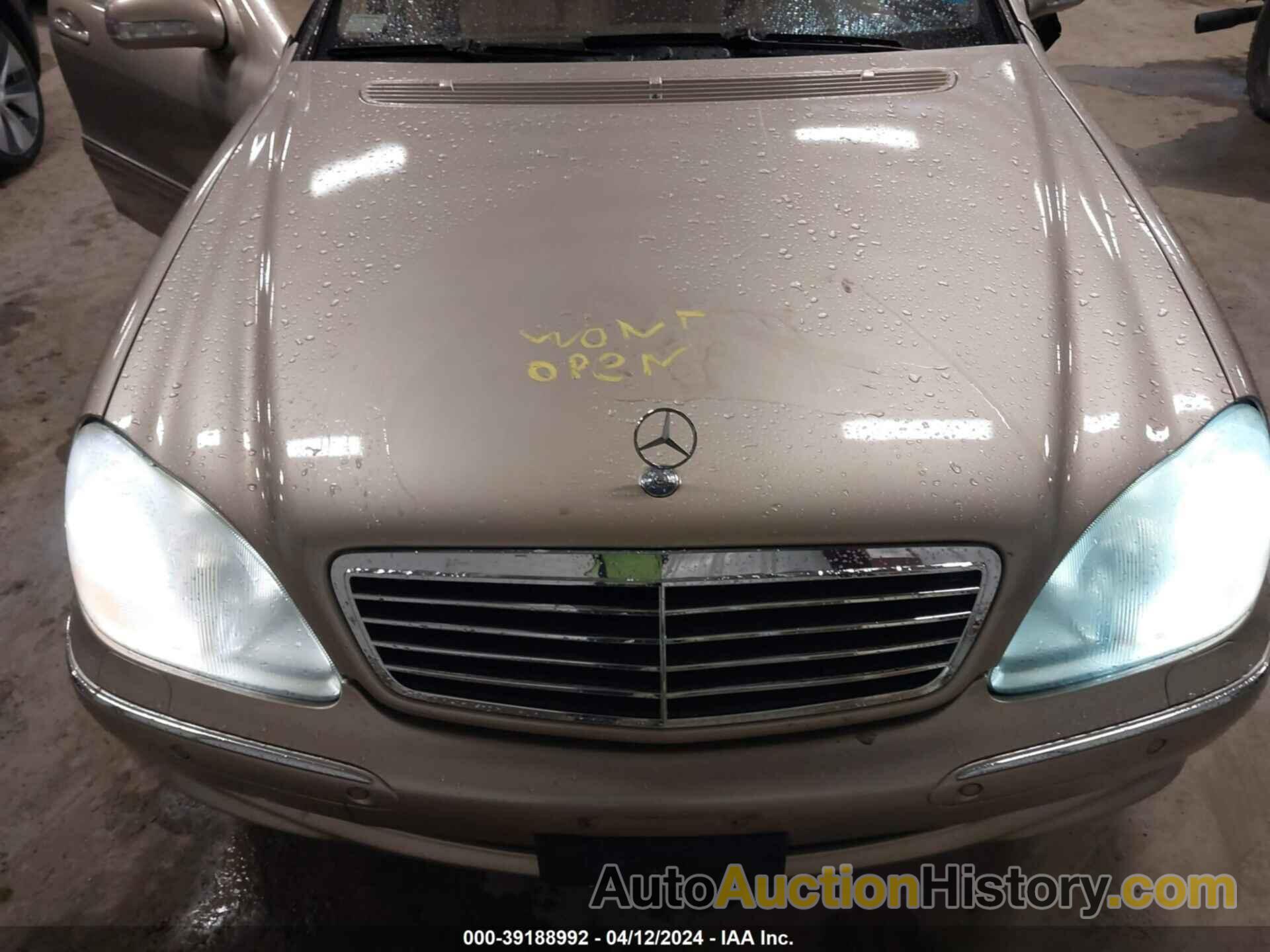 MERCEDES-BENZ S 500 BASE, WDBNG75J92A263871