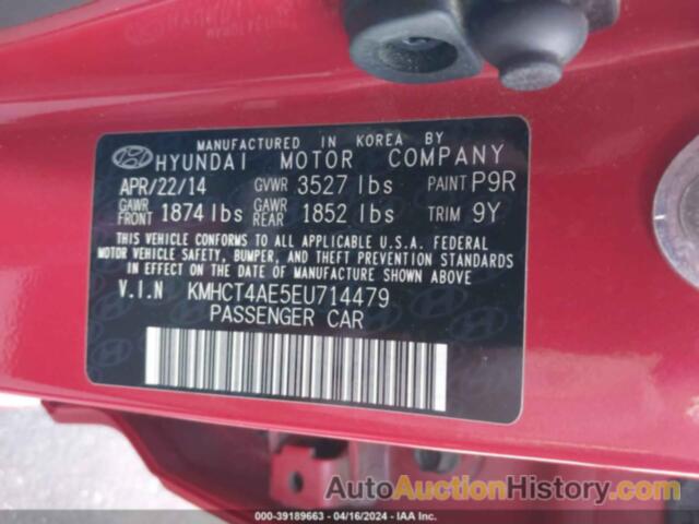 HYUNDAI ACCENT GLS, KMHCT4AE5EU714479