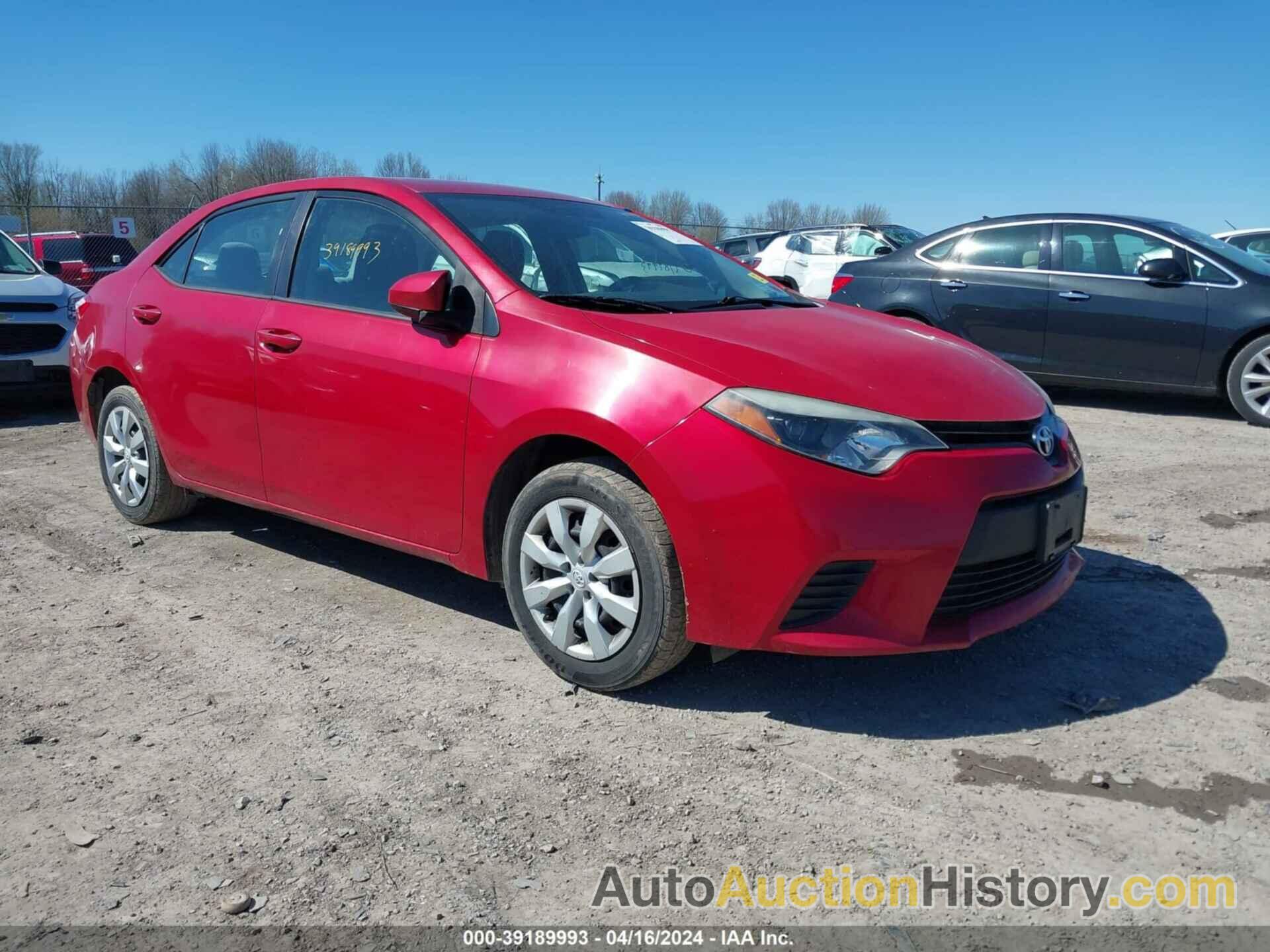 TOYOTA COROLLA LE, 5YFBURHE4EP063004