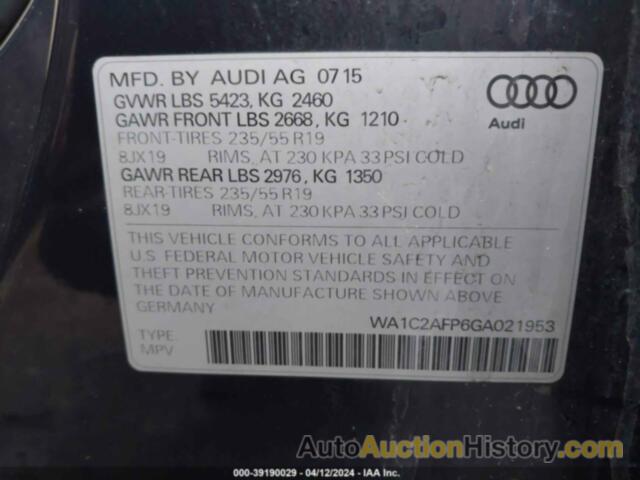 AUDI Q5 PREMIUM, WA1C2AFP6GA021953