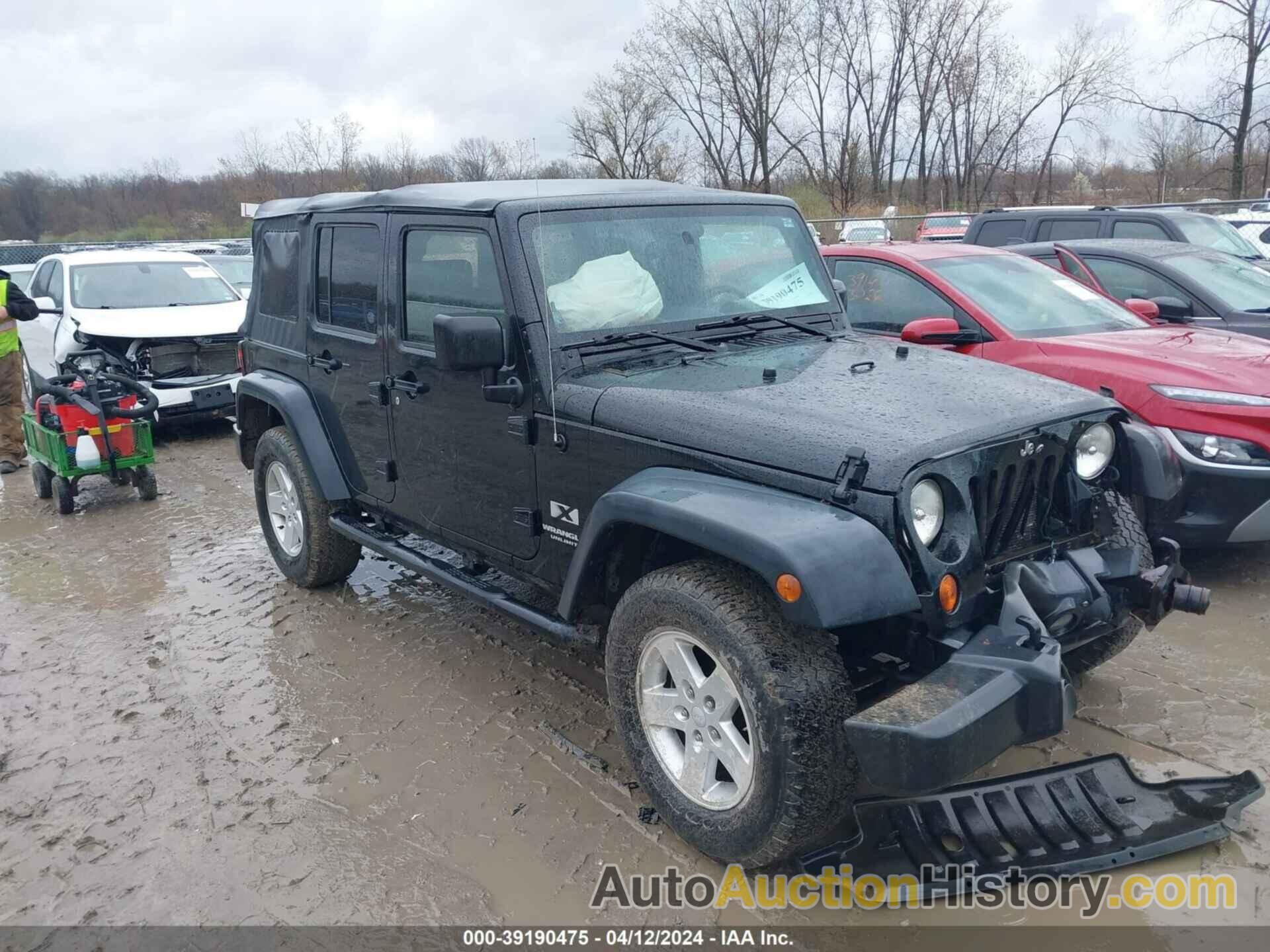 JEEP WRANGLER UNLIMITED X, 1J8GA39188L547657