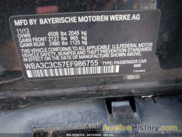 BMW 320I XDRIVE, WBA3C3C57EF986755