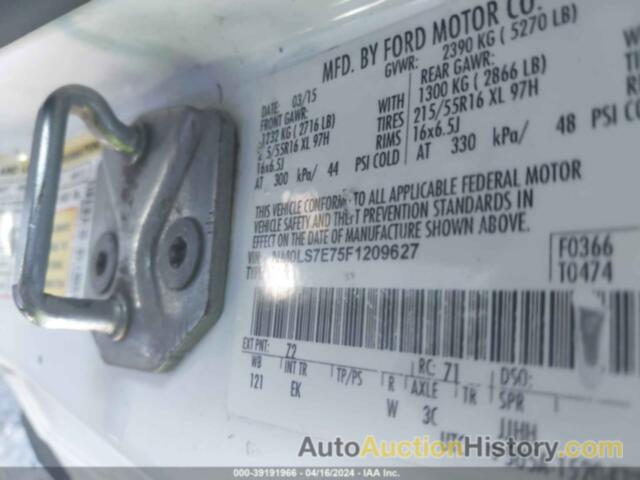 FORD TRANSIT CONNECT XL, NM0LS7E75F1209627