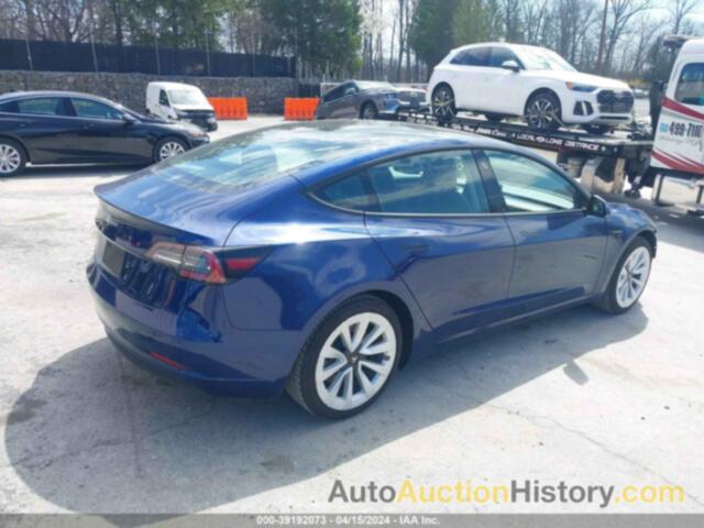 TESLA MODEL 3 REAR-WHEEL DRIVE, 5YJ3E1EA6NF286483