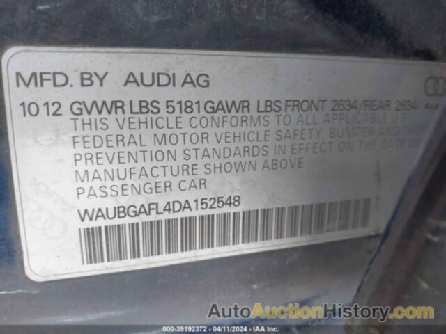 AUDI S4 3.0T PREMIUM PLUS, WAUBGAFL4DA152548
