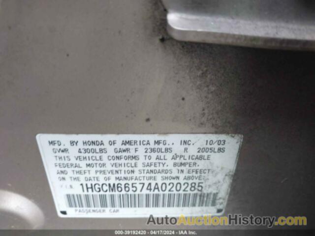 HONDA ACCORD 3.0 EX, 1HGCM66574A020285