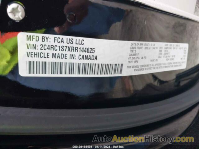 CHRYSLER PACIFICA HYBRID SELECT, 2C4RC1S7XRR144625