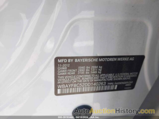 BMW 750LI XDRIVE, WBAYF8C52DD140263