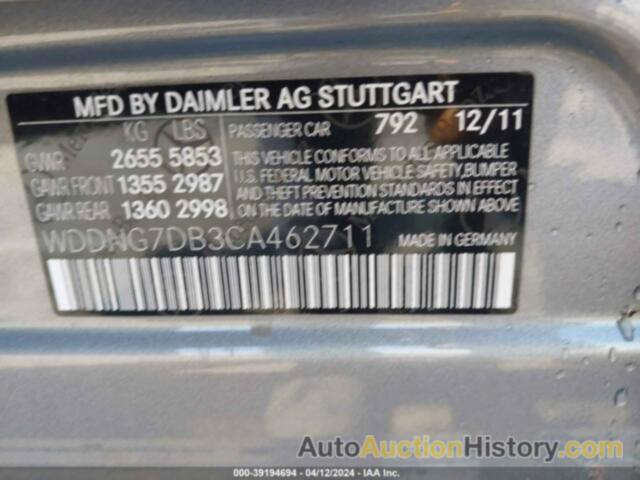 MERCEDES-BENZ S 550, WDDNG7DB3CA462711