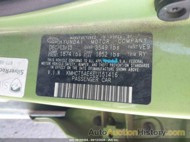 HYUNDAI ACCENT GLS/GS, KMHCT5AE6EU151416