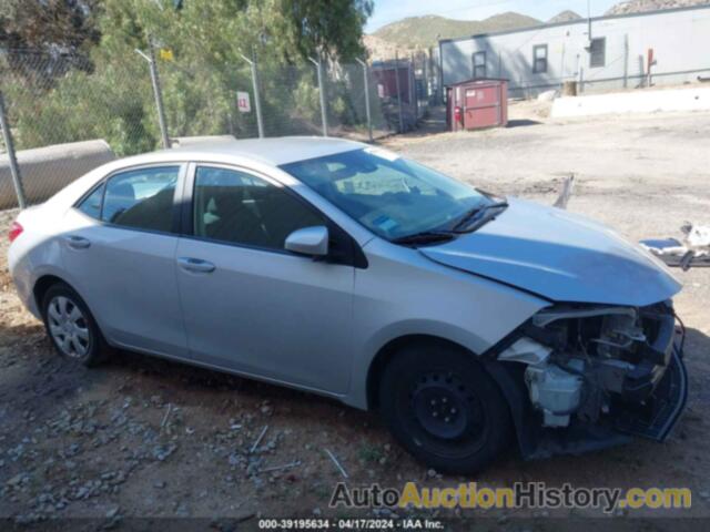 TOYOTA COROLLA LE, 2T1BURHE7KC144252