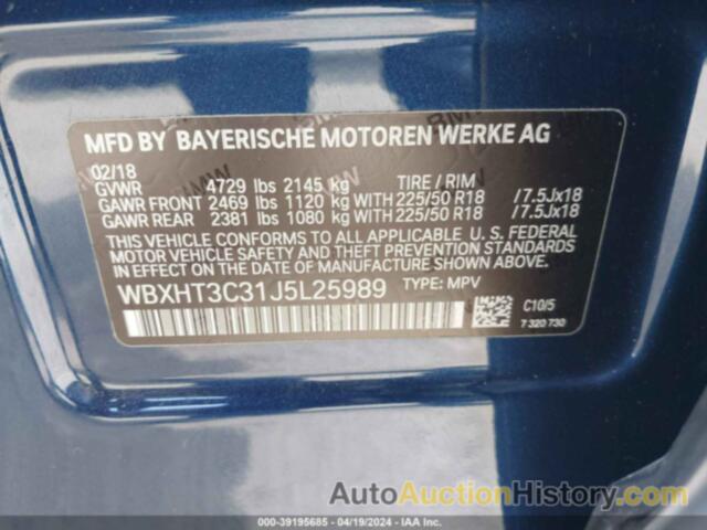 BMW X1 XDRIVE28I, WBXHT3C31J5L25989