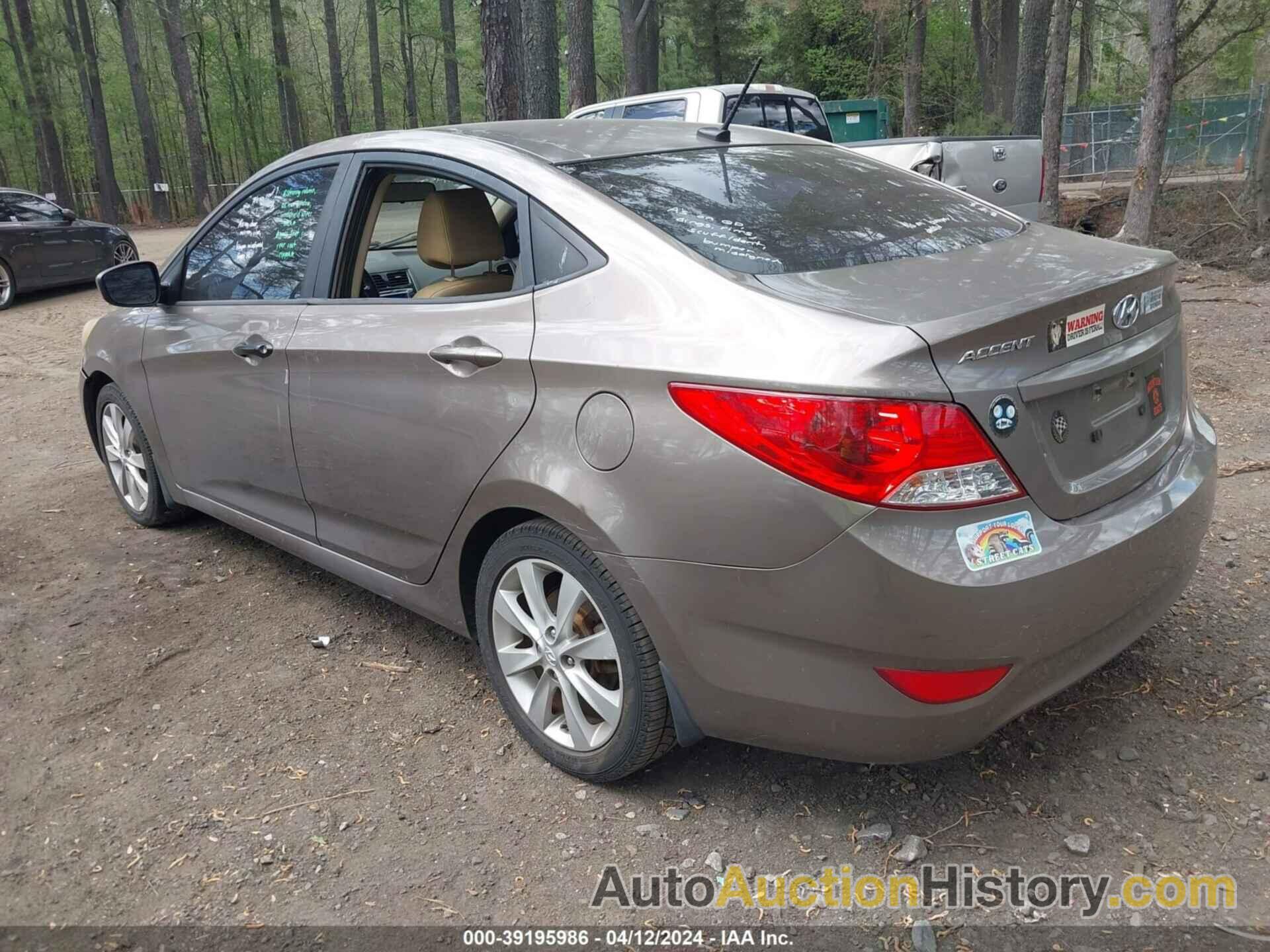 HYUNDAI ACCENT GLS, KMHCU4AE9CU211922