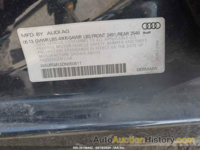 AUDI A4 2.0T PREMIUM, WAUFFAFL5DN050611