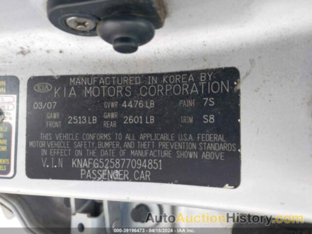 KIA RONDO LX, KNAFG525877094851