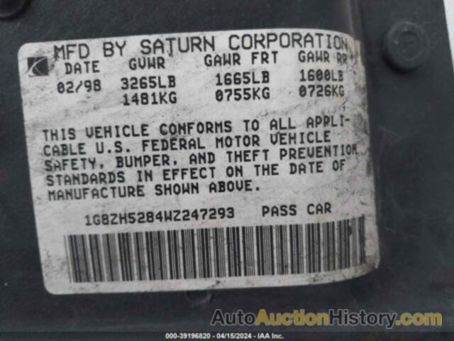 SATURN SL1, 1G8ZH5284WZ247293