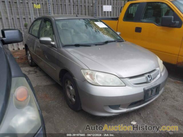 HONDA CIVIC HYBRID, JHMES96625S015402