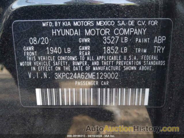 HYUNDAI ACCENT SE/SEL, 3KPC24A62ME129002