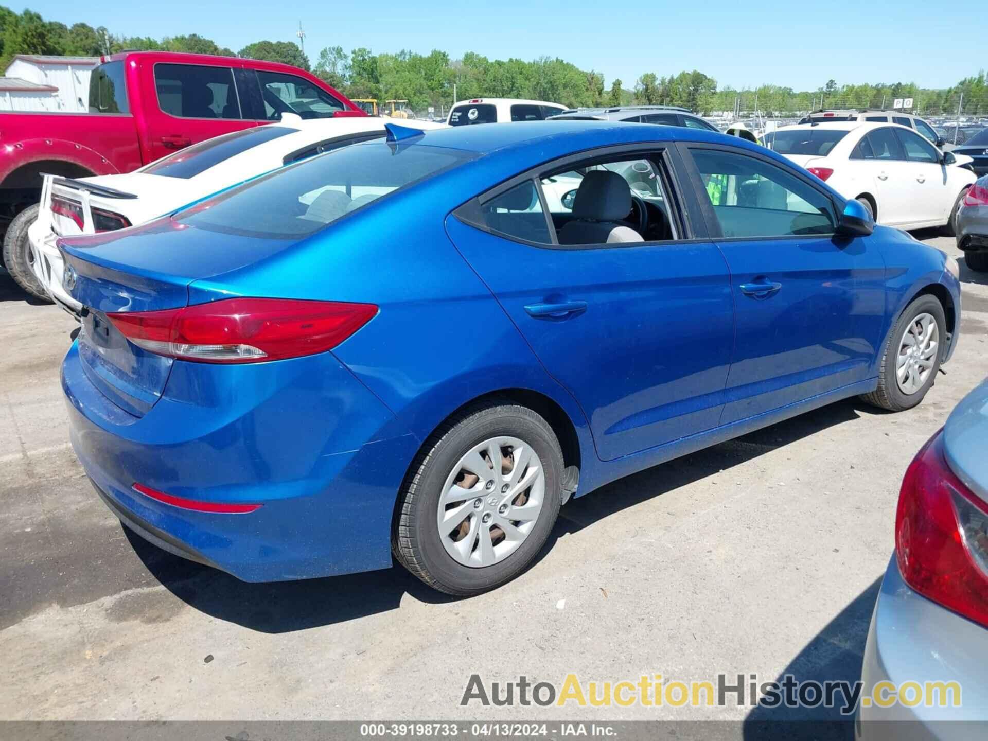 HYUNDAI ELANTRA SE, 5NPD74LF3HH101889