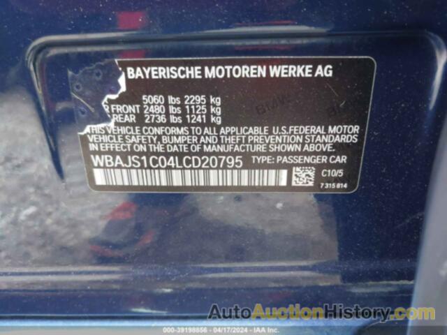 BMW 540 I, WBAJS1C04LCD20795