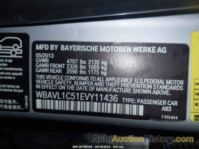 BMW X1 XDRIVE28I, WBAVL1C51EVY11436