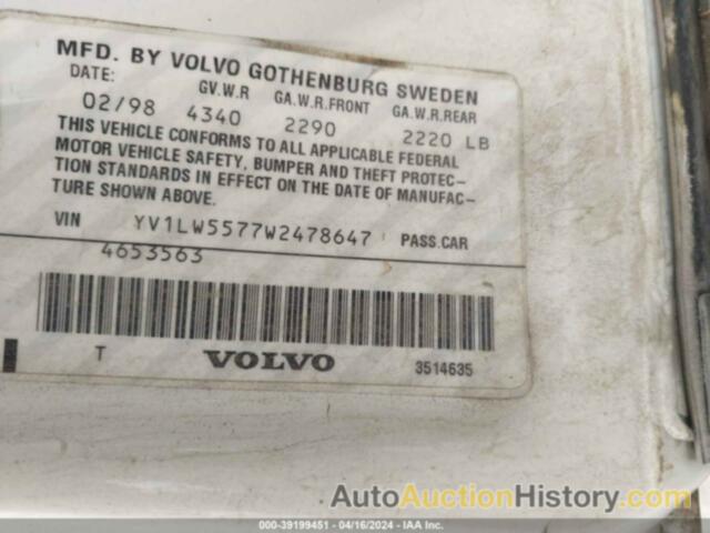 VOLVO V70, YV1LW5577W2478647