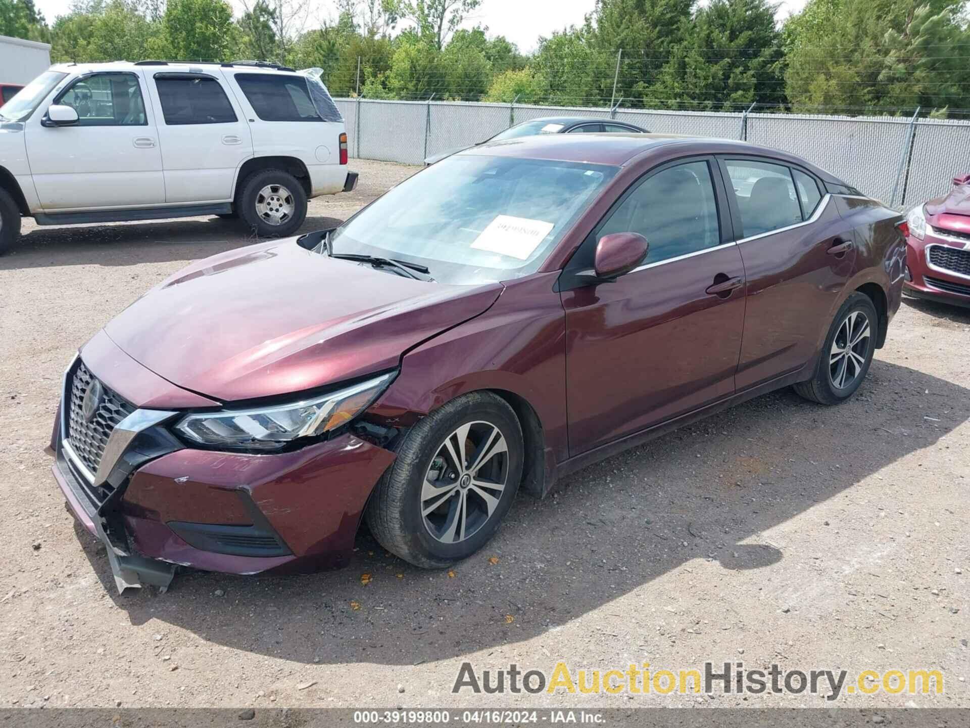 NISSAN SENTRA SV XTRONIC CVT, 3N1AB8CVXLY246278