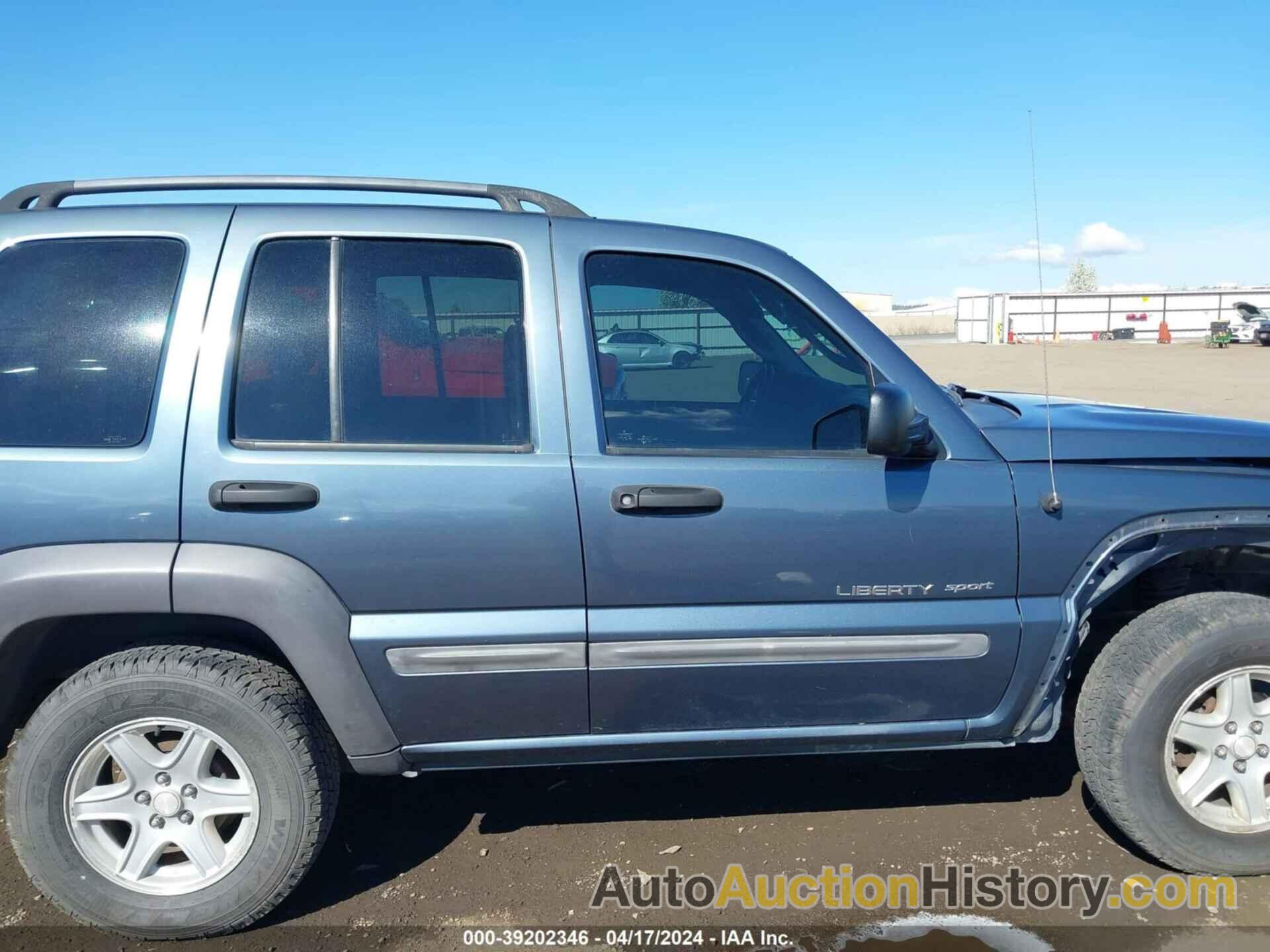 JEEP LIBERTY SPORT, 1J4GL48K32W356830