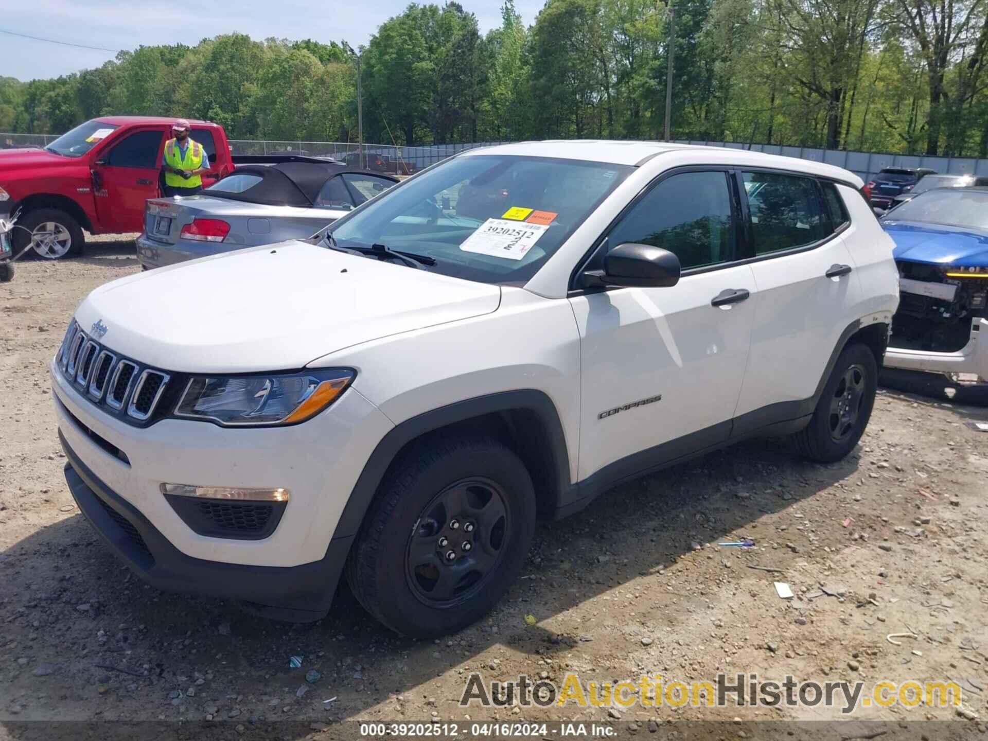 JEEP COMPASS SPORT FWD, 3C4NJCAB7JT461740