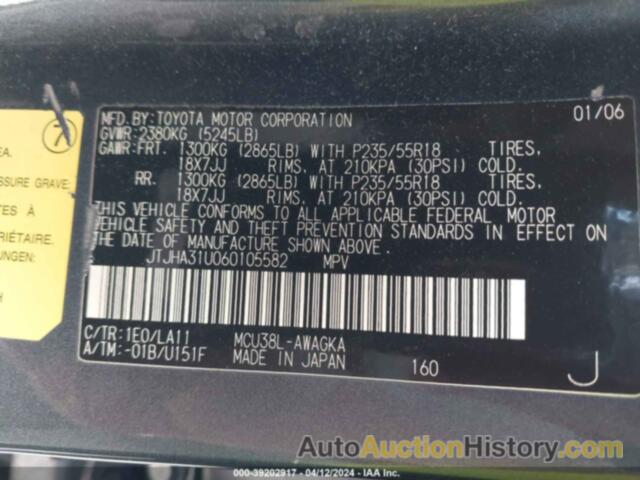 LEXUS RX 330, JTJHA31U060105582