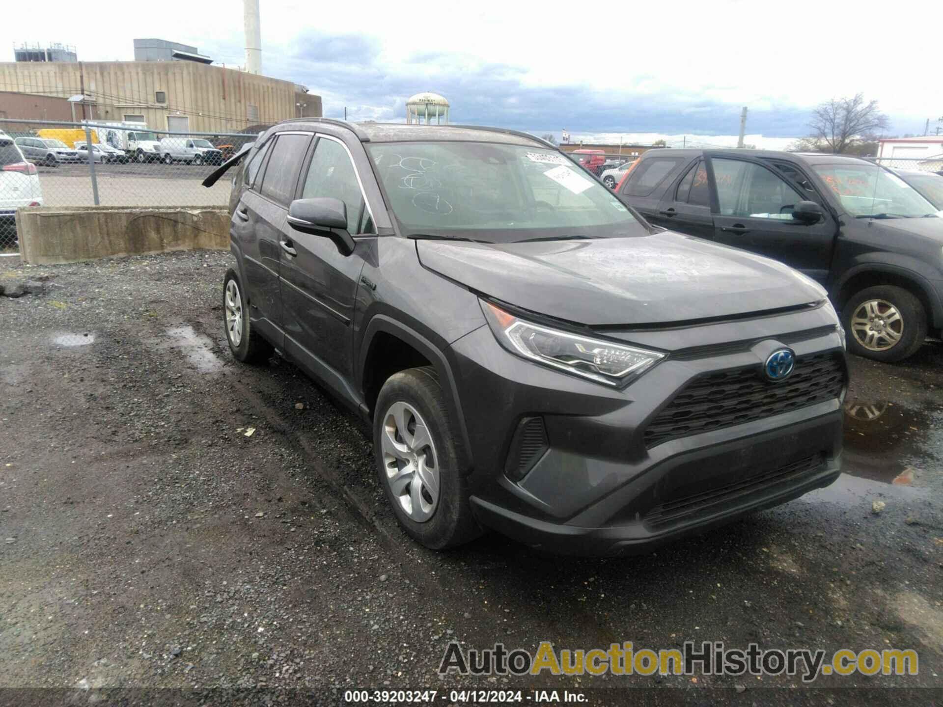 TOYOTA RAV4 XLE HYBRID, 2T3RWRFVXMW128700