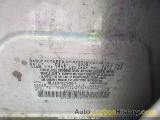 NISSAN SENTRA FE+ SV, 3N1AB7APXEY226677