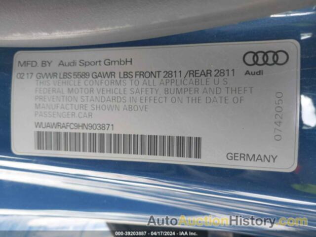 AUDI RS 7 4.0T PERFORMANCE PRESTIGE, WUAWRAFC9HN903871